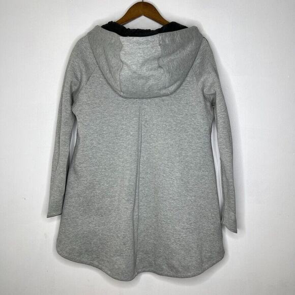 Nike Gray Aeroloft Parka Hooded Lined Full Zip Goose Down Jacket Size M Women's - Picture 9 of 12